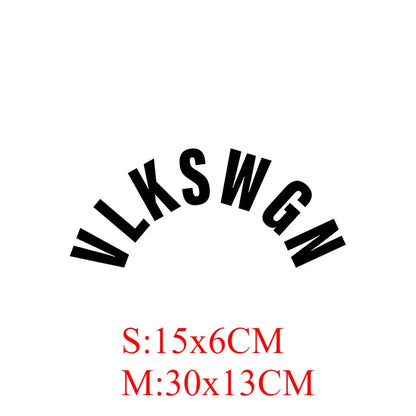 1PC VLKSWGN Car Stickers DIY Auto Rear Wiper Window Trunk Letters Waterproof Vinyl Decals Refit RV Car Styling Decoration