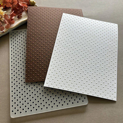 Dot array decorative floral background template, embossed craft paper folder, DIY scrapbook, texture card making, photo album