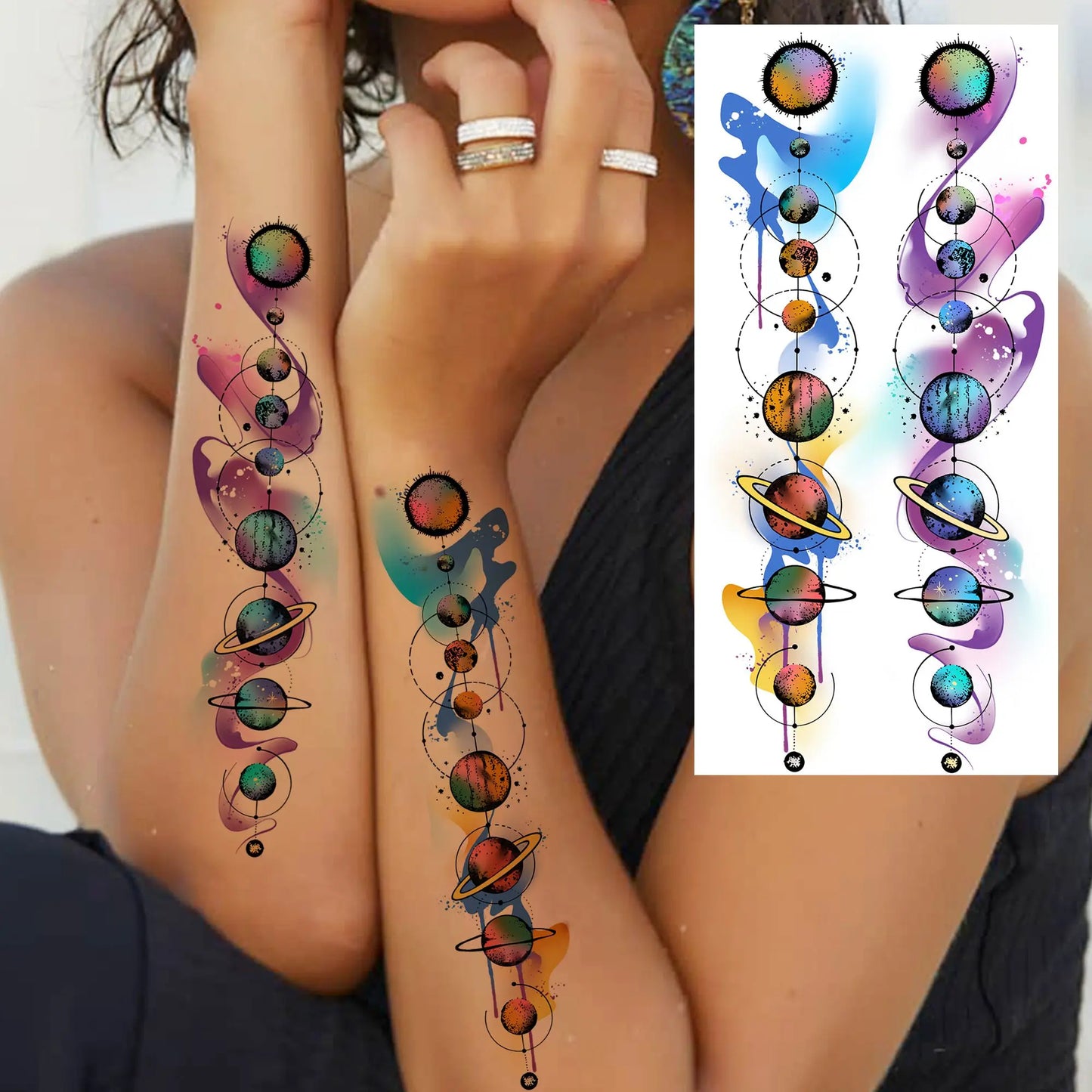 1 Sheet Bless Belief Faith Engraved Temporary Tattoos Family Love Tatoos Waterproof Realistic Fake Tattoo Stickers Long Lasti
