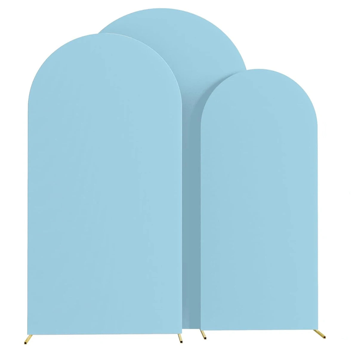 Wedding Arch Cover Arch Backdrop Cover Spandex Fitted Arch Cover for Wedding Birthday Festival Party （Without Shelf） - Light 