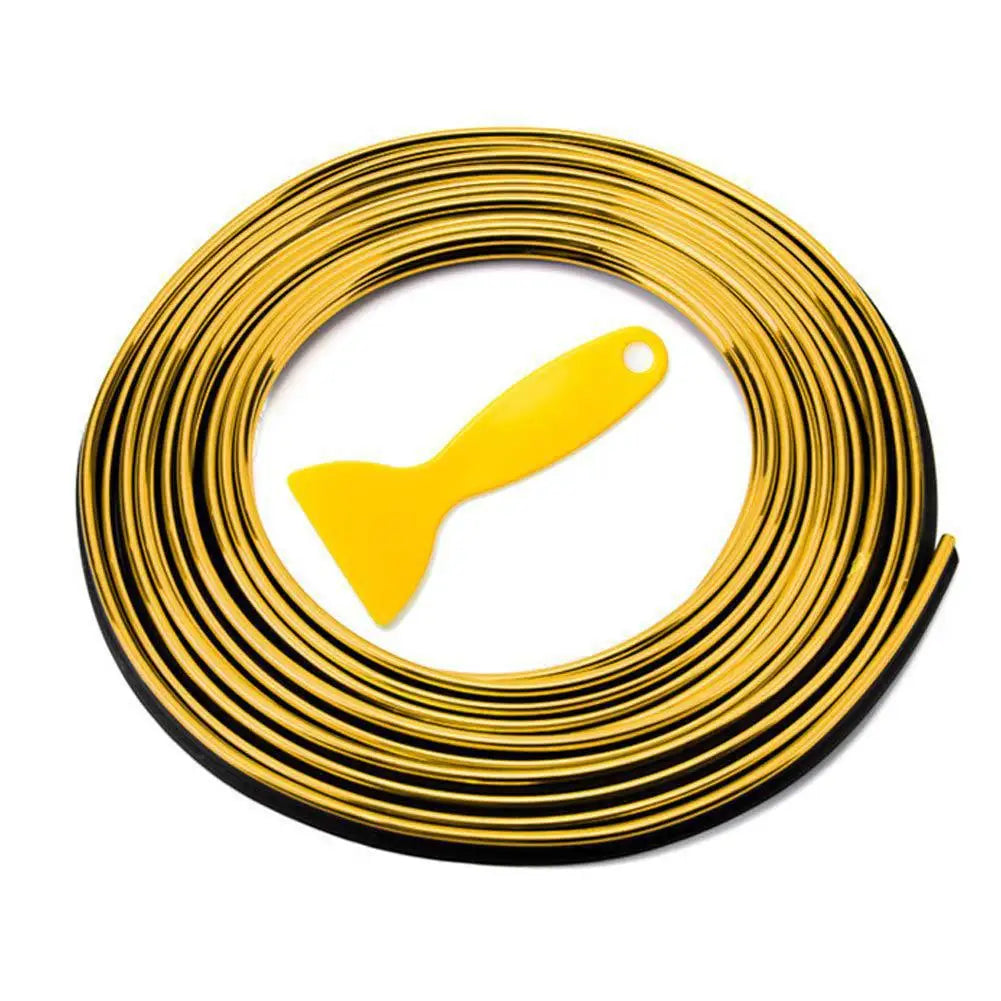 5M Universal Car Moulding Decoration Strips - Flexible Interior Trim for Dashboard Doors & Panels - DIY Auto Styling Upgrade 