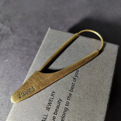 Vintage-Style Letter Safety Pins - Durable Copper, Decorative Shawl Pins for Clothing and Crafts - JM-B39
