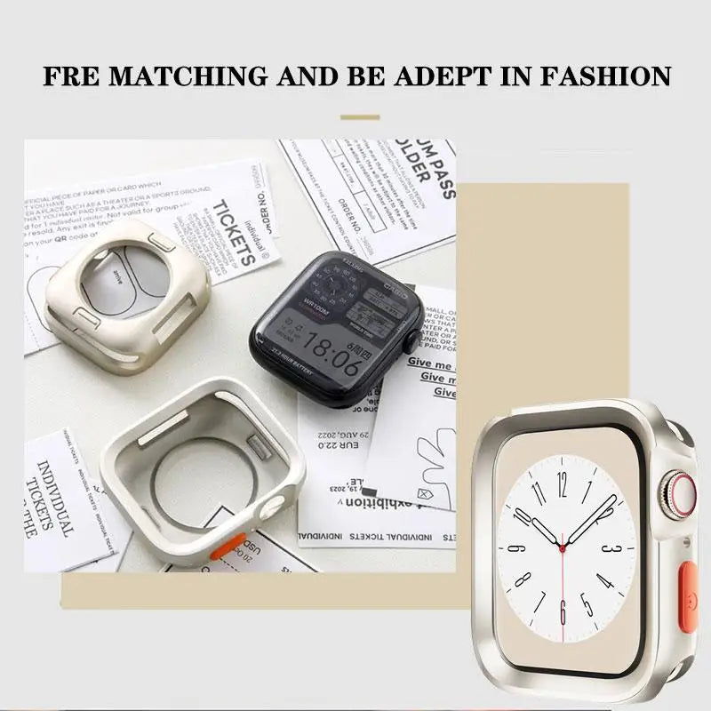 Bumper Soft Silicone Case For Apple Watch 11 10 9 8 7 6 SE 5 Anti-drop Matte Cover For iwatch 49mm 41mm 42mm 46mm 40mm 44mm 4