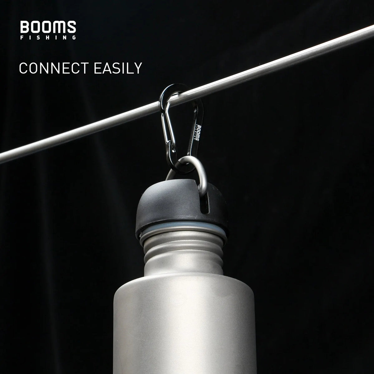 Booms Fishing CC1 6Pcs Aluminum Alloy Carabiner Keychain Outdoor Camping Climbing Snap Clip Lock Buckle Hook Fishing Accessor