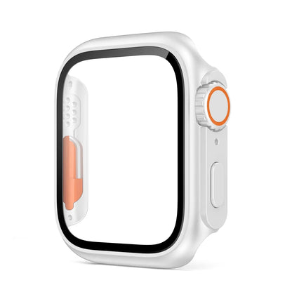 Glass+Case for Apple Watch 46mm 44mm 45mm 41mm 40mm 38mm 42mm Screen Protector Change Ultra Bumper iWatch Series 10 9 8 7 SE 