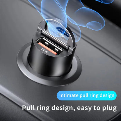 100W/200W QC3.0 PD Mini Car Charger 12-24V Lighter Fast Charging Car USB Type C Charger for Xiaomi Samsung Huawei iPhone Powe