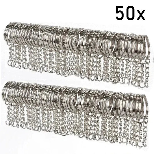 25mm*50pcs Flat Ring, Metal Circular Buckle, Round Ring, Smooth Dog Buckle, Embossed Circular Ring, Hanging Buckle, Hook Buck