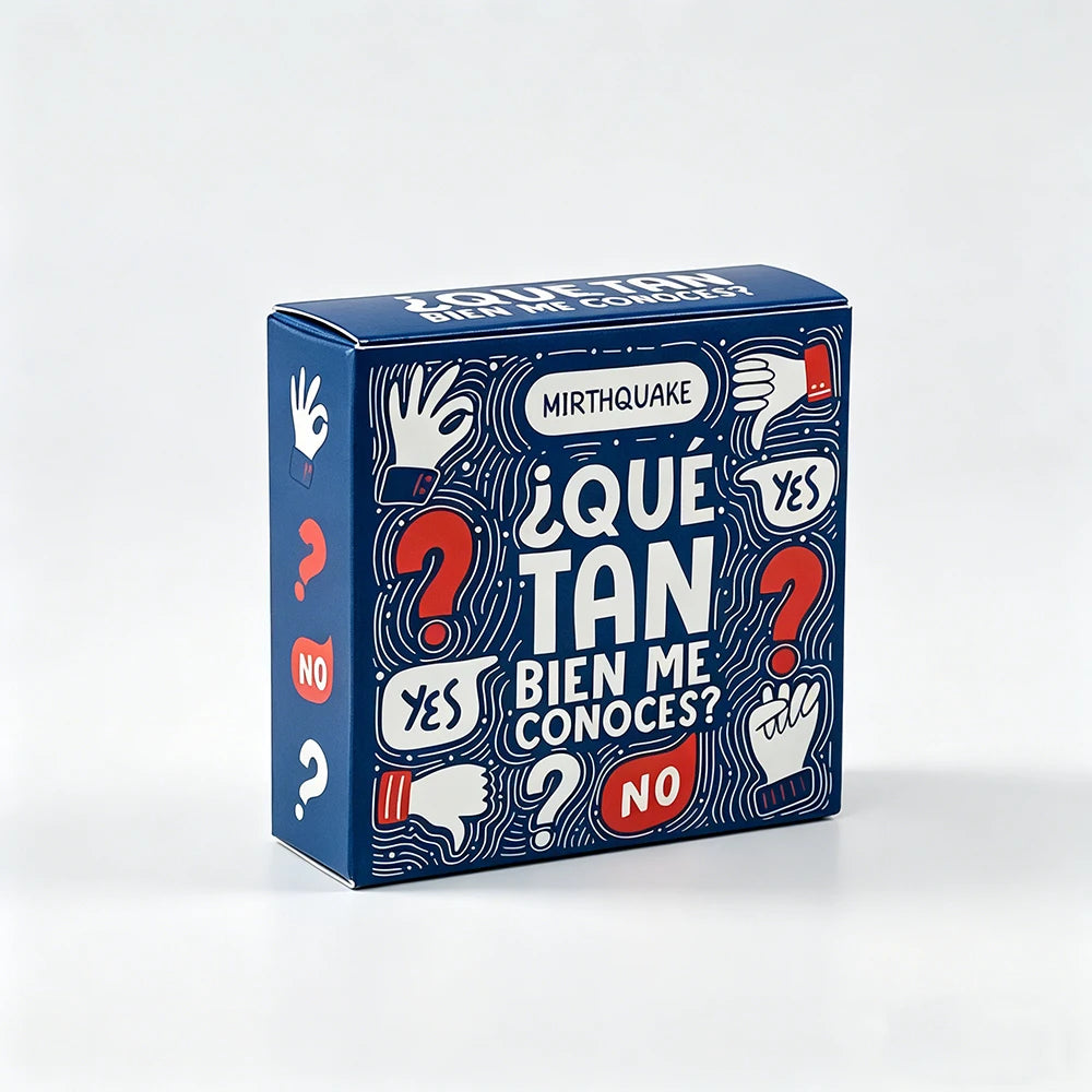Spanish Mini Game Cards-Bien Me Conoces?After Dinner Amusements Board Game Travel Party Game Entertainment For Family Friends