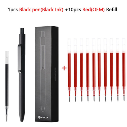 KACO 0.5mm MIDOT Gel Ink Pens, Quick-drying Press Smooth Writing Pen, High Volume for Taking Exams Grading Homework Doing Pap