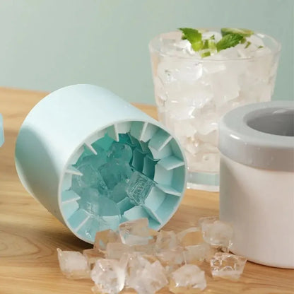 Silicone Ice Cube Mold Round Ice Bucket Summer Homemade DIY Refrigerator Freeze Ice Maker Creative Ice Cube Mold Barware Tool