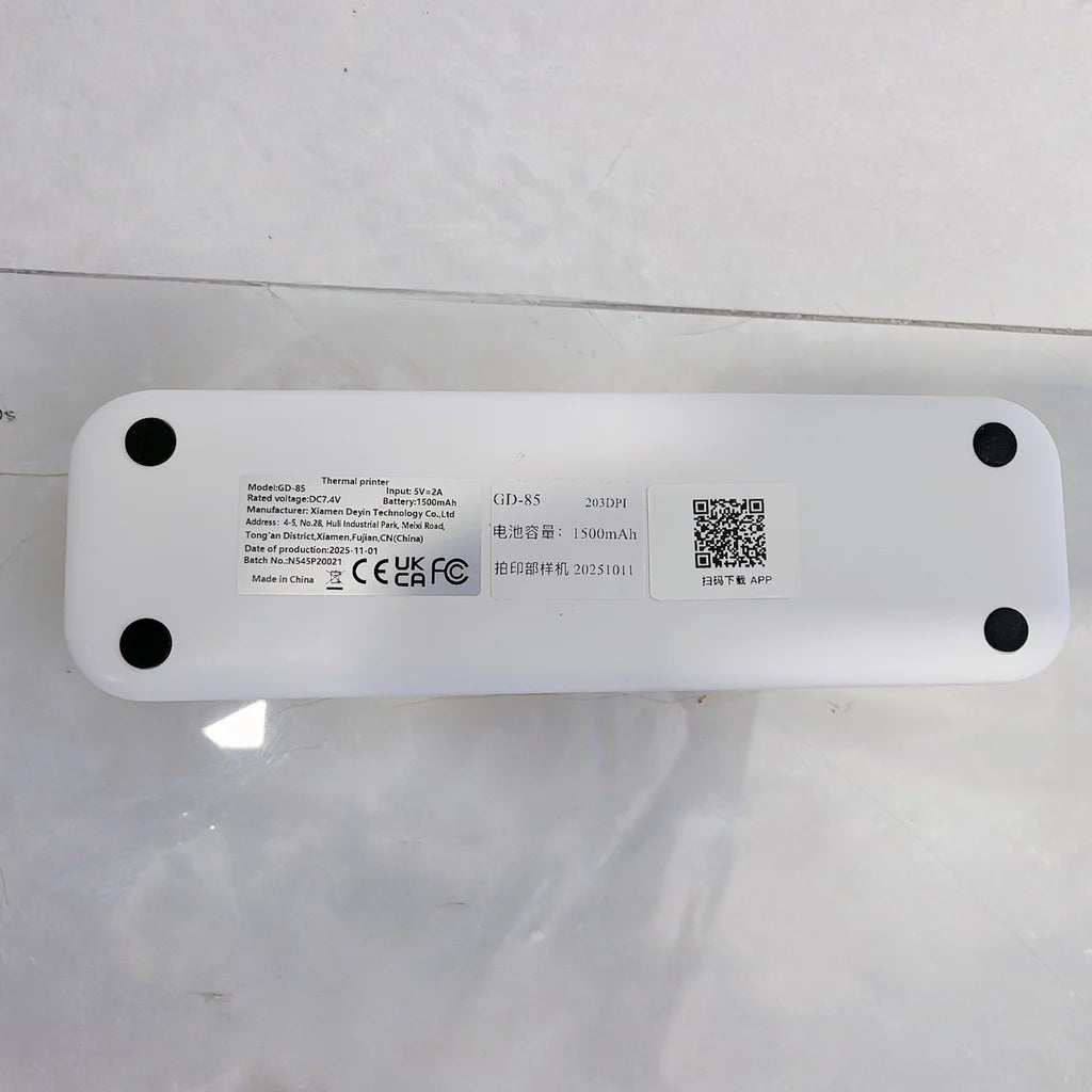 A4 Portable Thermal Printer Bluetooth &USB Photos txt word PDF Document Printing Compatible with Android, iOS, Windows system