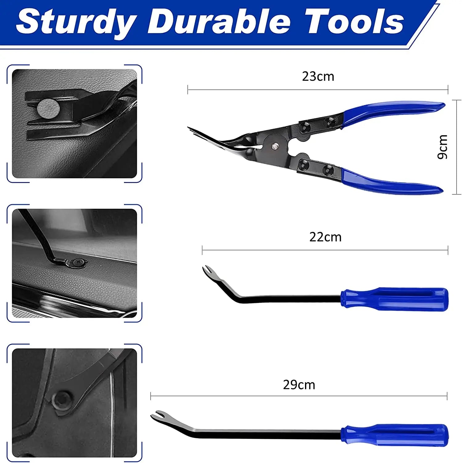 5/11/43PCS Car Trim Interior Plastic Disassembly Kit Car Clips Panel Dashboard Removal Tool Auto Trim Hand Removal Accessorie