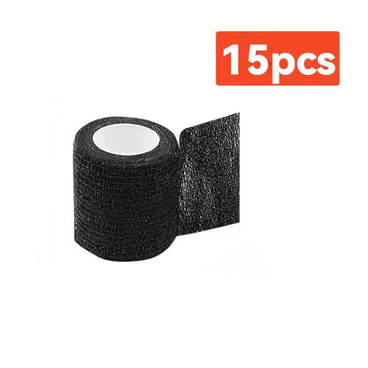 5/10/15/20/48 Black Wraps Adhesive Tapes Tattoo Cover Waterproof Self Nonwoven Grip Bandage Finger Protection Tattoo Accessor