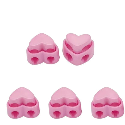 Art Supplies, Colorful Heart-Shaped Needle Protectors, Knitting Cord Locks for Crafts, Yarn Stoppers for DIY Projects, Cute S