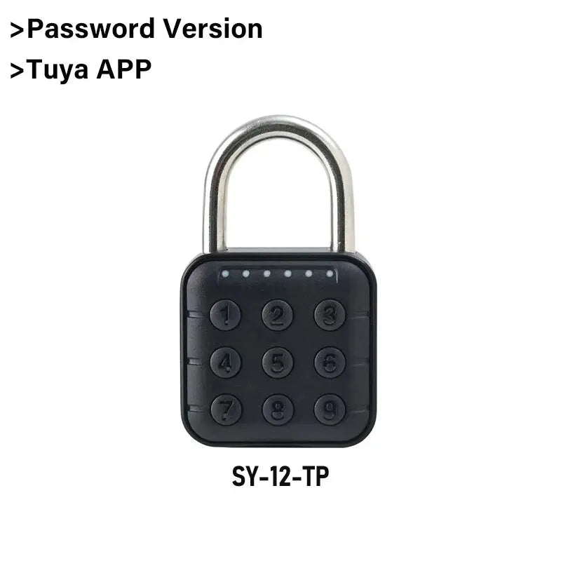 Electronic Lock Tuya Bluetooth Fingerprint Padlock Digital Luggage Lock APP Temporary Password Remotely IP67 Decompression To