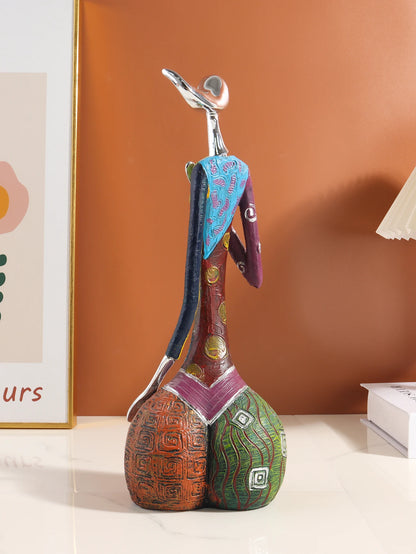 Abstract Art Figurine, Resin Decorative Craft, Home Decorative Accessories for Bedroom, Living Room, and Study