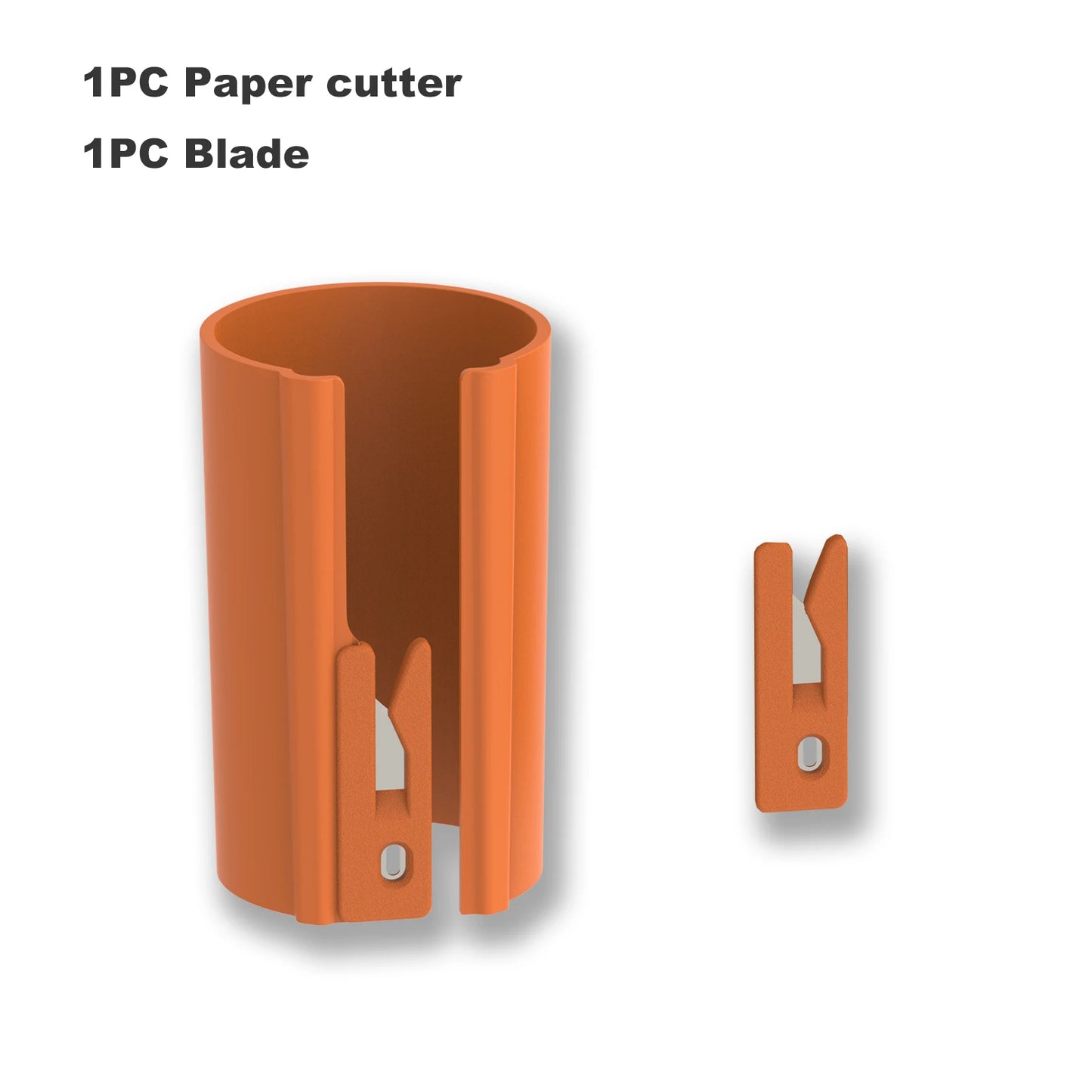 HORN Sliding Wrapping Paper Cutter - Easy-Glide Gift Wrap Trimmer for Christmas & Birthdays, Durable ABS，, Orange/Black - Ora