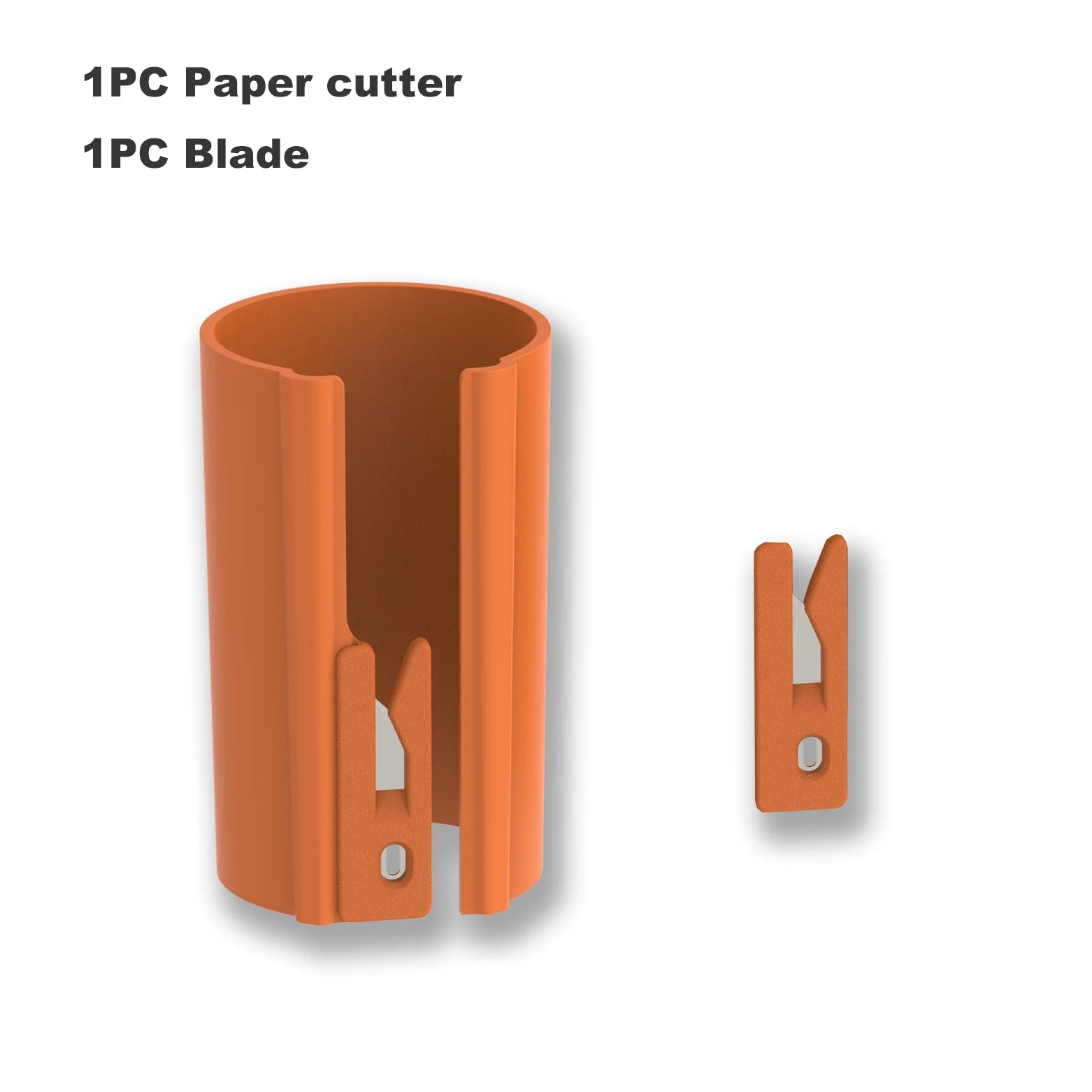 HORN Sliding Wrapping Paper Cutter - Easy-Glide Gift Wrap Trimmer for Christmas & Birthdays, Durable ABS，, Orange/Black - Ora