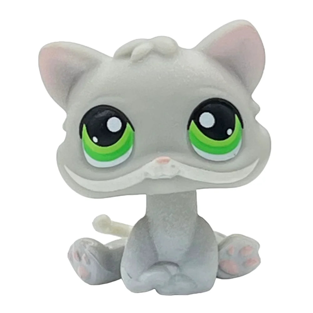 Rare Pet Toy Mini Stands Short Hair Kitten Old Figures Collection Original Bobble Head Toy LPS - 88