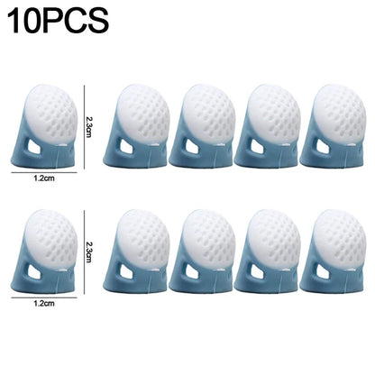 Sewing Thimbles Anti-Slip Finger Covers Multifunctional Silicone Thimbles Finger Tips Protectors Household DIY Sewing Supplie