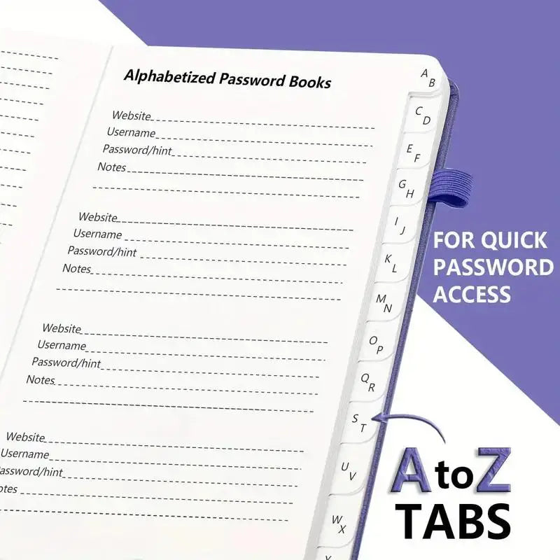 Password Keeper Journal - Organize & Store Passwords Alphabetically with College Ruled Pages, Perfect for Home & Office Organ