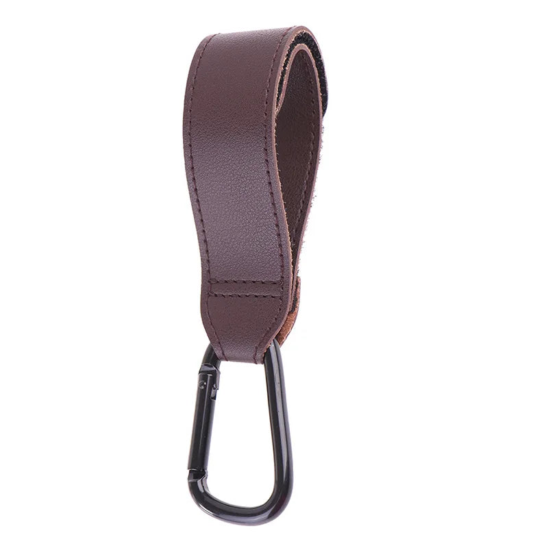 Baby Stroller Hook Fashion PU Leather Adjustable Pram Hook Cart Organizer Diaper Bag Hanger Children Boy Girl Travel Accessor