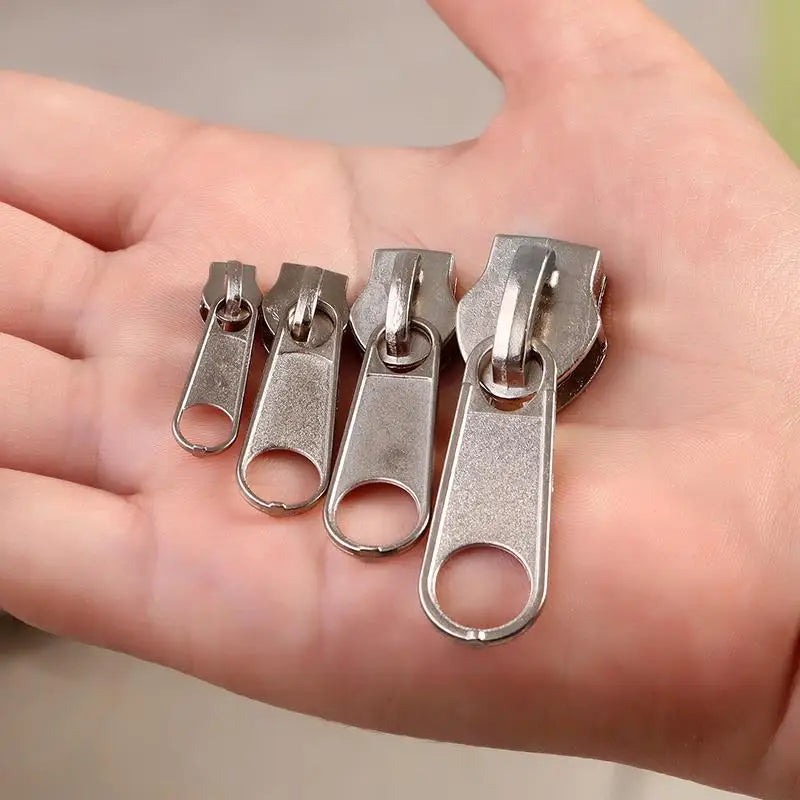 Zipper Head Zipper Repair Kit Easy Fix Zipper Slider Head Puller Closure Universal Replacement Broken Wearable 3# 5# 8# 10#