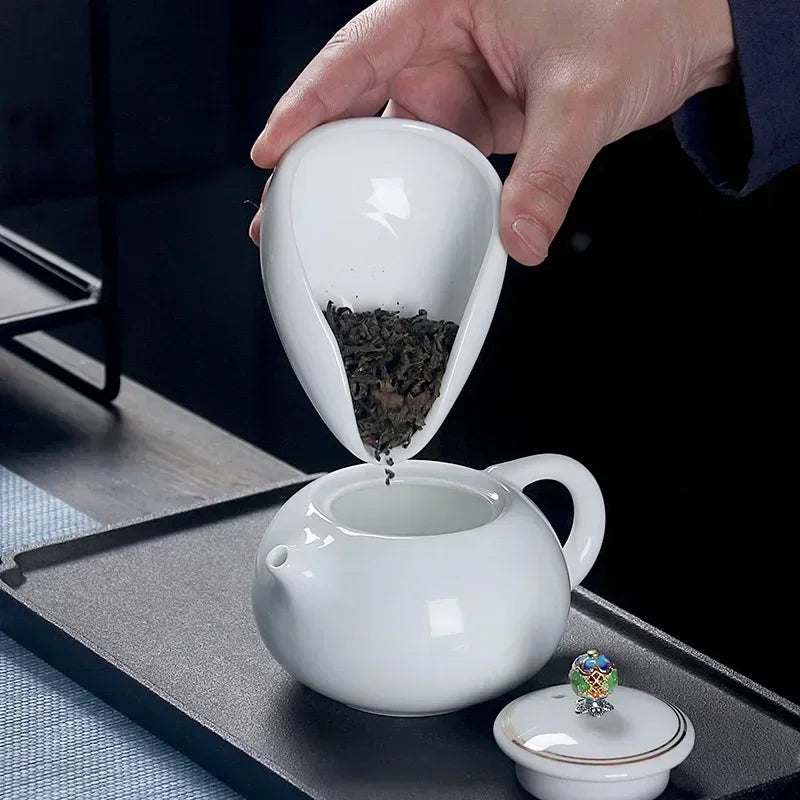 Coffee Bean Measuring Cup Ceramic Weighing Tray Coffee Powder Dosage Tray Suitable for Home Cafe Simple Coffee Tray Accessori