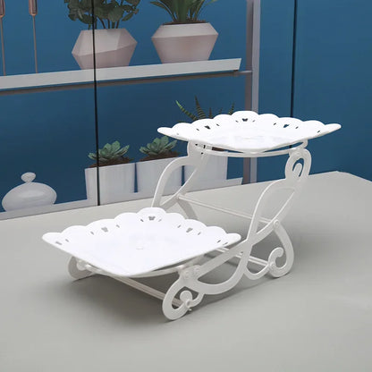 European Style Cake Stand Display Rack Fruit Plate Cupcake Tray Birthday Party Wedding Dessert Table Decorations Desktop Hold