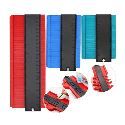 Contour Gauge Cutting Template Multi-Functio Measuring Instrument Woodworking Tool Tiles Measure Ruler Construction Contour T
