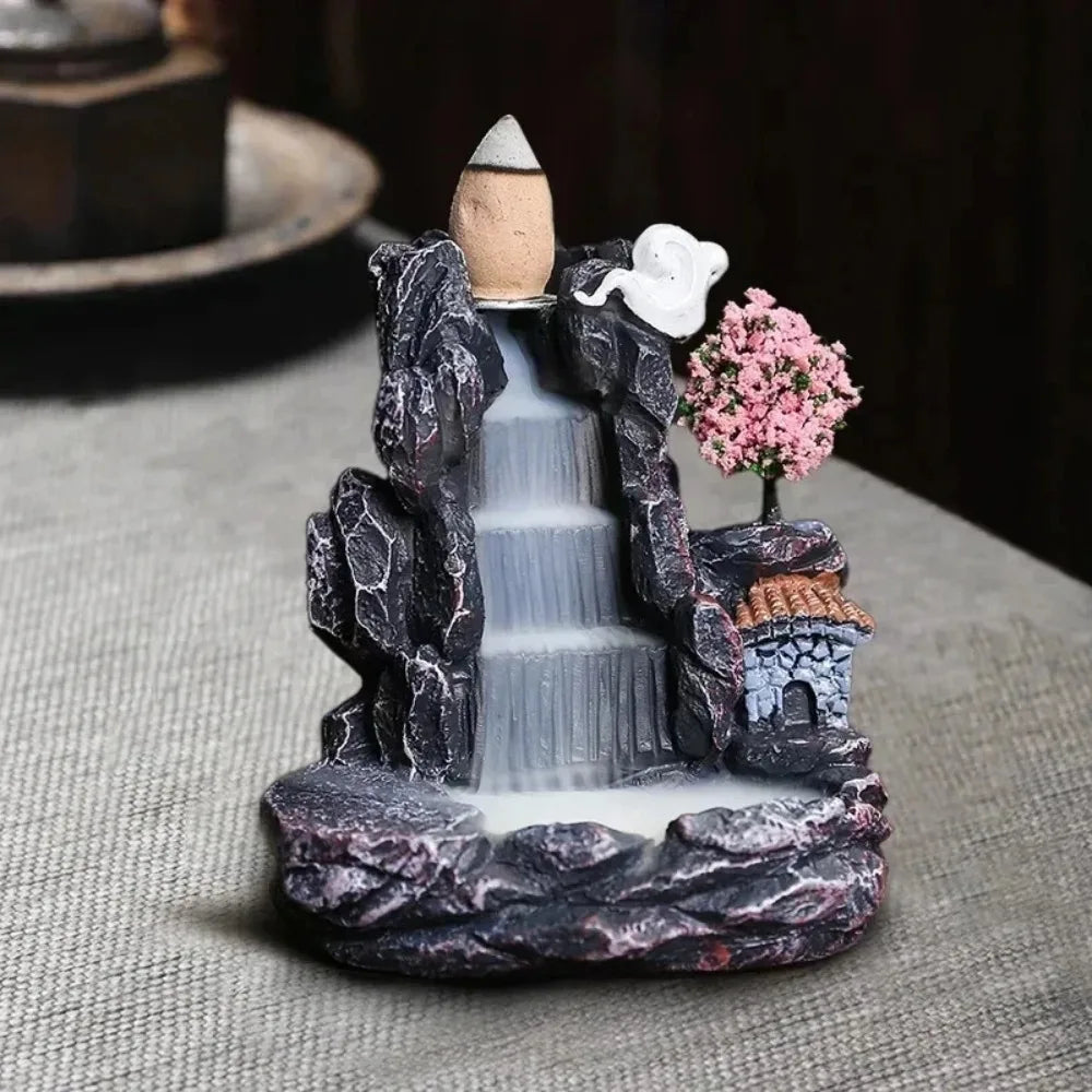 Recirculating aromatherapy container, droplet-shaped aromatherapy burner, home decoration, herbal therapy decoration item - B