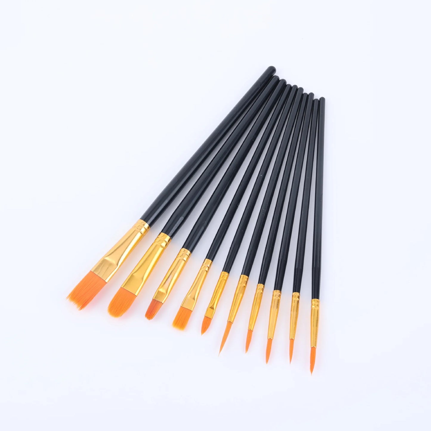22/12/10 pcs Brush Set Plastic brush for acrylic, watercolor, oil painting for canvas, fabric and paper crafts painting suppl
