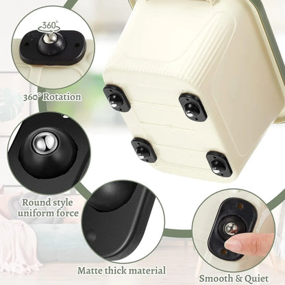 Self Adhesive Universal Caster Wheels Mini Pulley Rotating Wheel for Furniture Storage Box Trash Cabinet Appliance Slider Rol