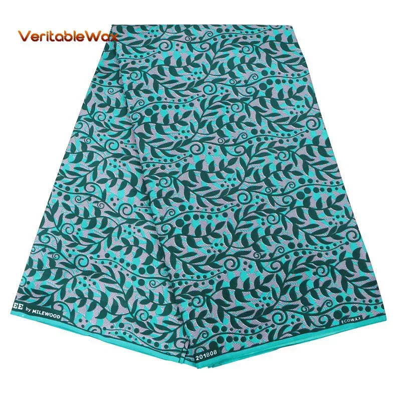 Africa Nigerian Prints Batik Fabric Real Wax Patchwork Sewing Dress Craft Cloth Polyester Ankara Tissu A-7