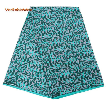 Africa Nigerian Prints Batik Fabric Real Wax Patchwork Sewing Dress Craft Cloth Polyester Ankara Tissu A-7