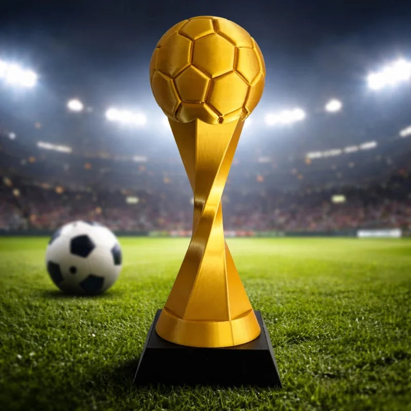 Football Trophy Statue - Soccer Cup Trophy Figure with / Suitable for Competitions Desktop decorative ornaments