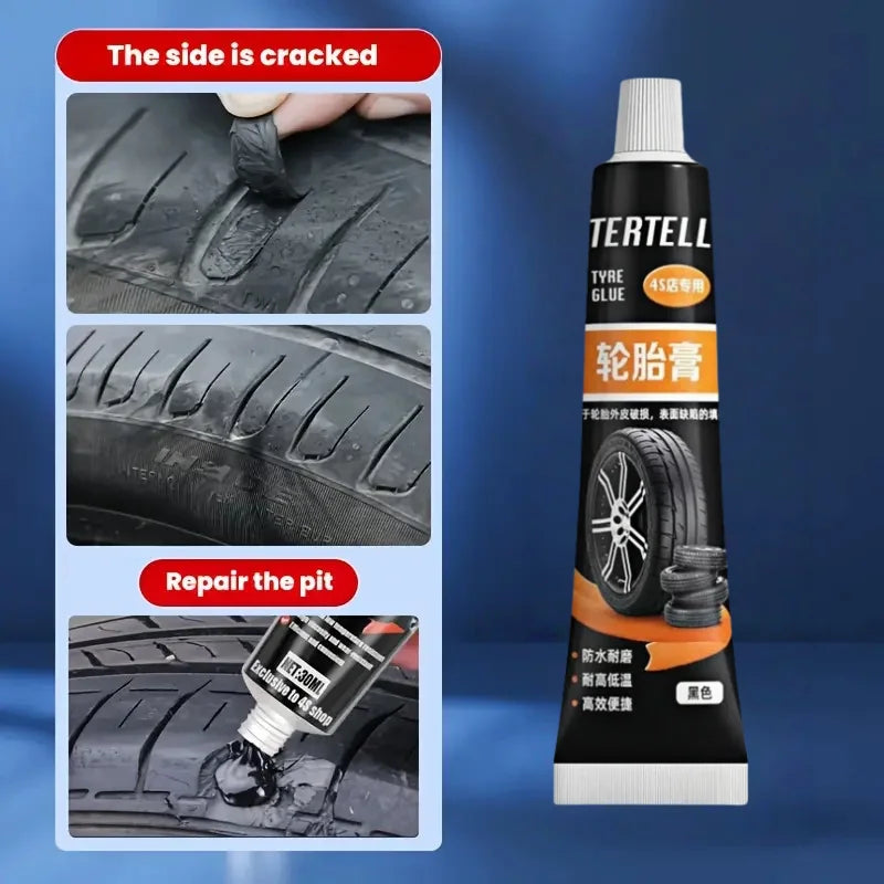 High Viscosity Shoe Glue - Tire Repair Adhesive for Cracked Soles & Damaged Shoes, Waterproof & Wear-Resistant Rubber Filler 
