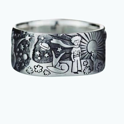 Vintage Ring Men Women Ring for Couples Emo Grunge Jewelry Party Gifts Men's Trendy Minimalist Ring Fairy Tale