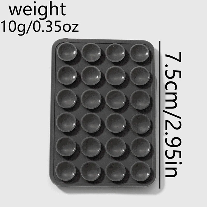 Silicone Suction Phone Holder Mat Multifunctional Suction Cup Wall Stand Square Anti-Slip Single-Sided Case Mount Back Sticke