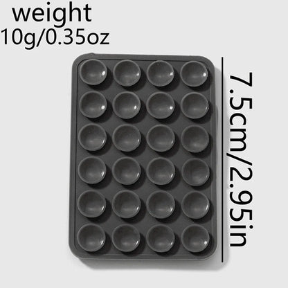 Silicone Suction Phone Holder Mat Multifunctional Suction Cup Wall Stand Square Anti-Slip Single-Sided Case Mount Back Sticke