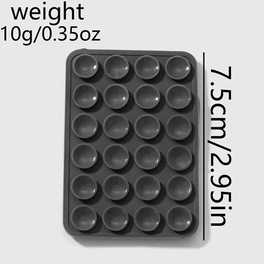 Silicone Suction Phone Holder Mat Multifunctional Suction Cup Wall Stand Square Anti-Slip Single-Sided Case Mount Back Sticke