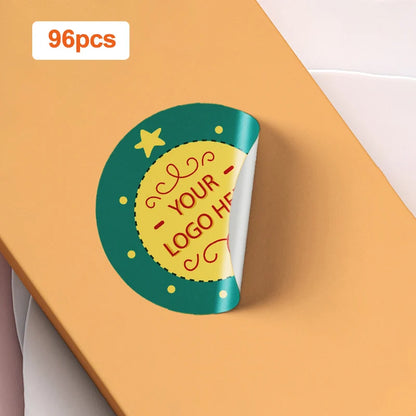 Customizable Photo Stickers with Multicolor Logos - Durable Waterproof Labels for Events & Corporate Gifts