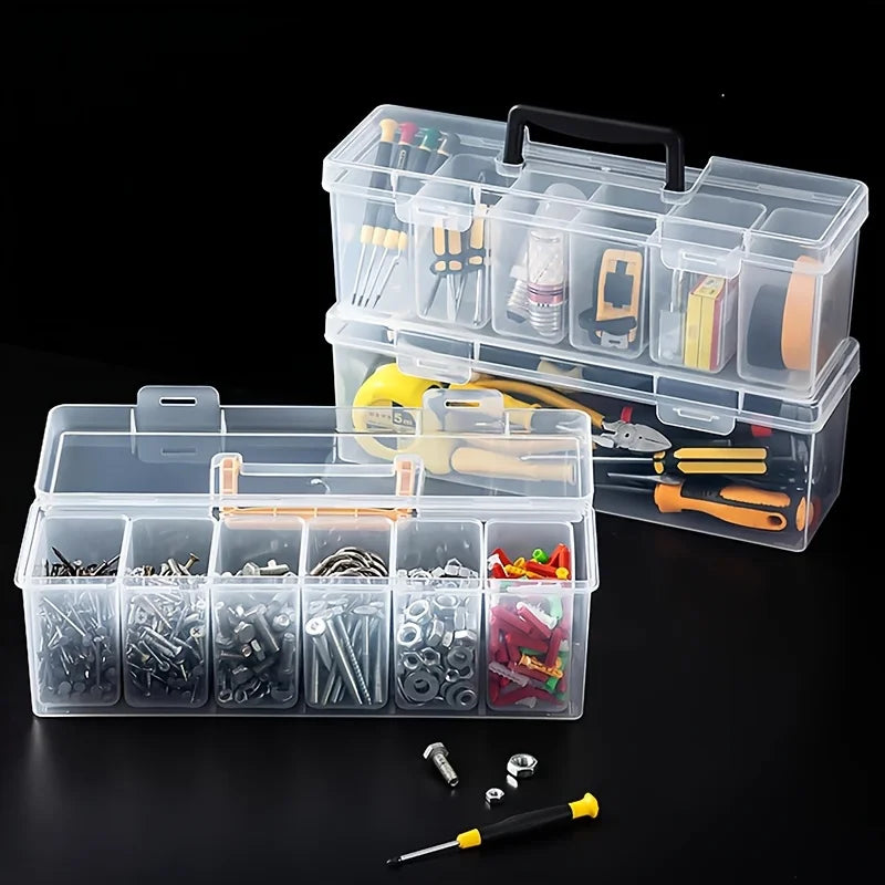 1/7pcs Tool Parts Storage Box Set Multi-Compartment Tool Organizer,Sorting Box for Screws,Wrenches,Hardware Accessories,and T
