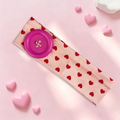 Vintage Women's Polka Dot Button Headband Spicy Girl Ins Y2K Japanese Trendy Headband Sweet Cool Sports Yoga Headband - C-7