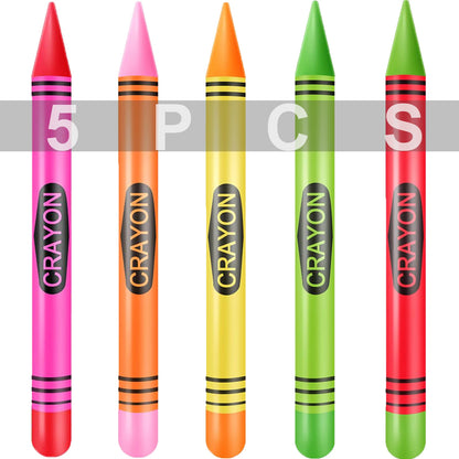 Jumbo Inflatable Crayon Balloon Neon Back to School Party Decoration First Day Of School Classroom Supplies - 5PCS-1