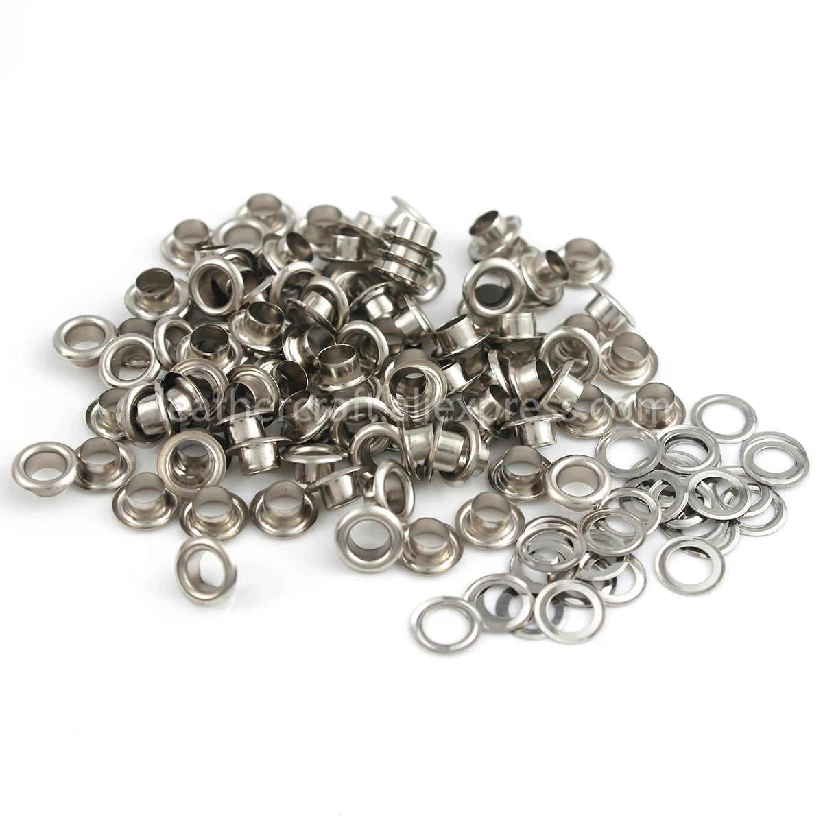 100sets 4mm Brass Eyelet with Washer Leather Craft Repair Grommet Round Eye Rings For Shoes Bag Clothing Leather Belt Hat
