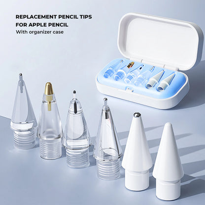 4 / 6 Pcs Replacement Pencil Tips For Apple Pencil Pro/2nd Gen/1st Gen/USB-C, Upgraded iPad Pen Tips With Storage Case
