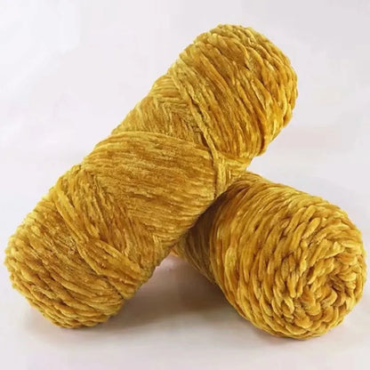 DIY 100% Polyester Velvet Yarn Amigurumi Accessories Dolphin Baby Plush Yarn Soft Chenille Yarn for Knitting 1 Skein 100g 130