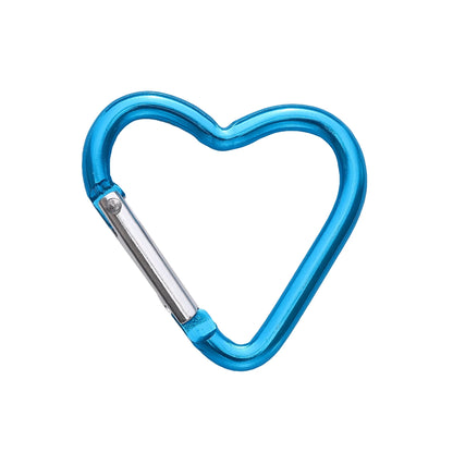 1 Pc Carabiner Rock Aluminum Mountain Buckle Star/Heart/D/Bone Shape Locking Clasp Keychain Multifunction Tools Jewelry Findi