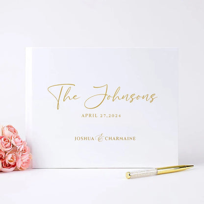 Custom Wedding Guestbook Personalized Guest Book Sign Engagement Photo Album Book Unique Wedding Guestbook Wedding Keepsake G